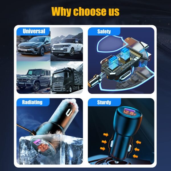 2 Port Car  Charges with 3 Cable -20W - Image 6