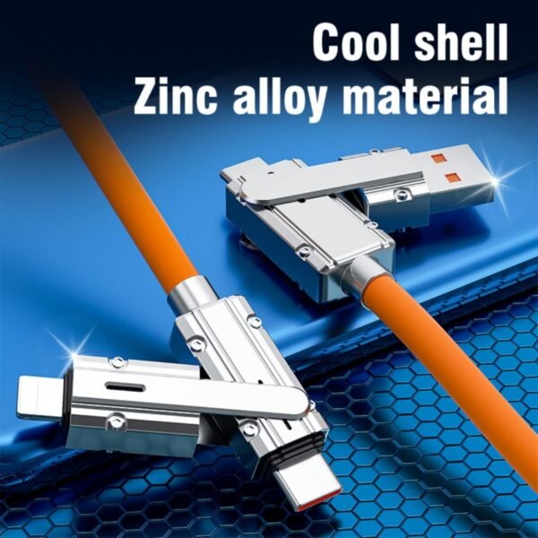 4-in-1 USB C Multi Charger Cable, USB A/C to Type C/Phone,  Charging Cable Compatible with Phone/Laptop/Tablet - Image 9